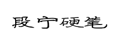 段宁硬笔隶书预览
